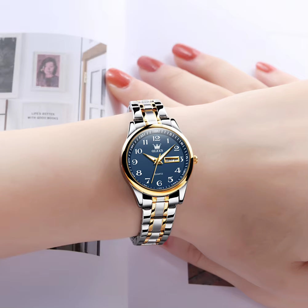 Women'S Wrist Watch Original Luxury Watches for Ladies Waterproof Stainless Steel Quartz Woman Wristwatch Gold 2022 Trend