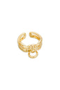 Double Band Mariner Chain Link Ring