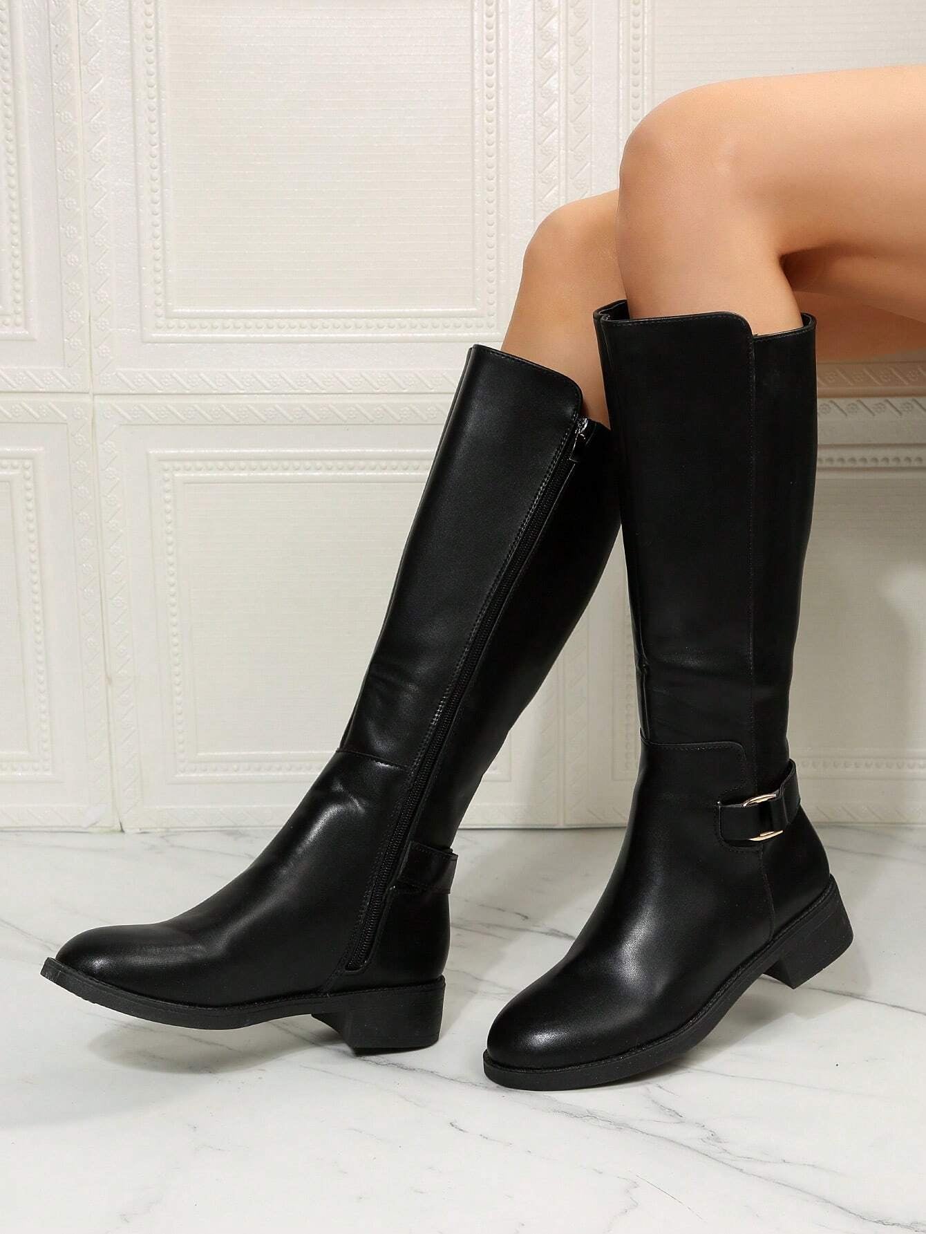 Thigh High Boots for Women 2024 Spring Autumn New Arrivals Winter Plush over the Knee Boots Petite Size