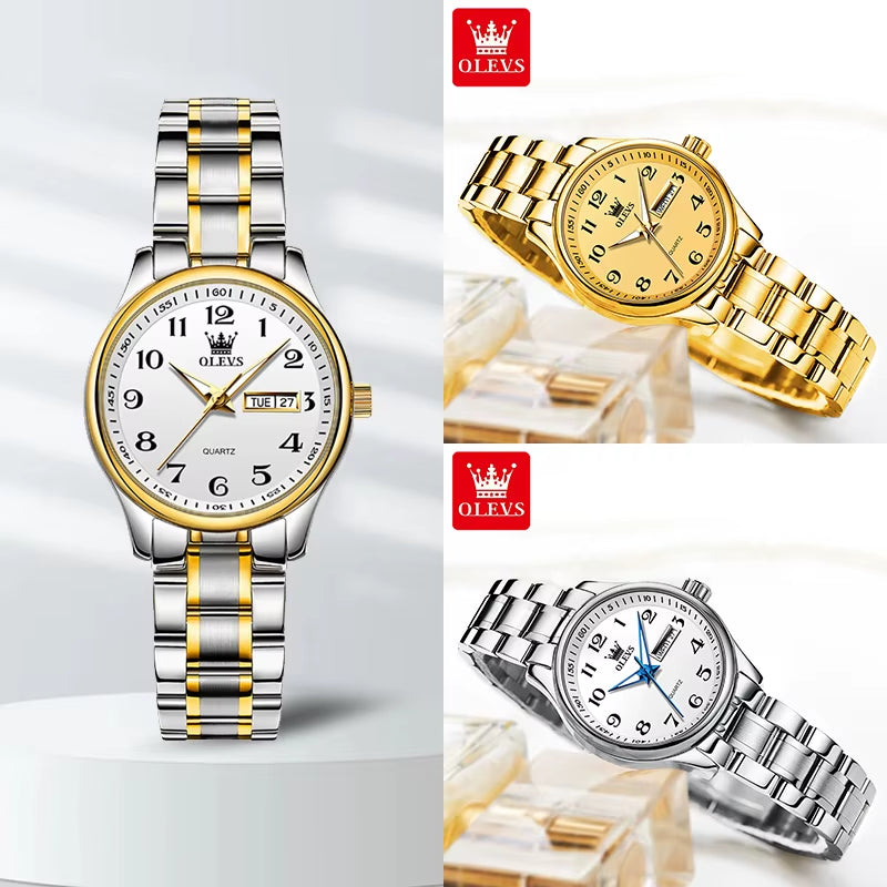 Women'S Wrist Watch Original Luxury Watches for Ladies Waterproof Stainless Steel Quartz Woman Wristwatch Gold 2022 Trend