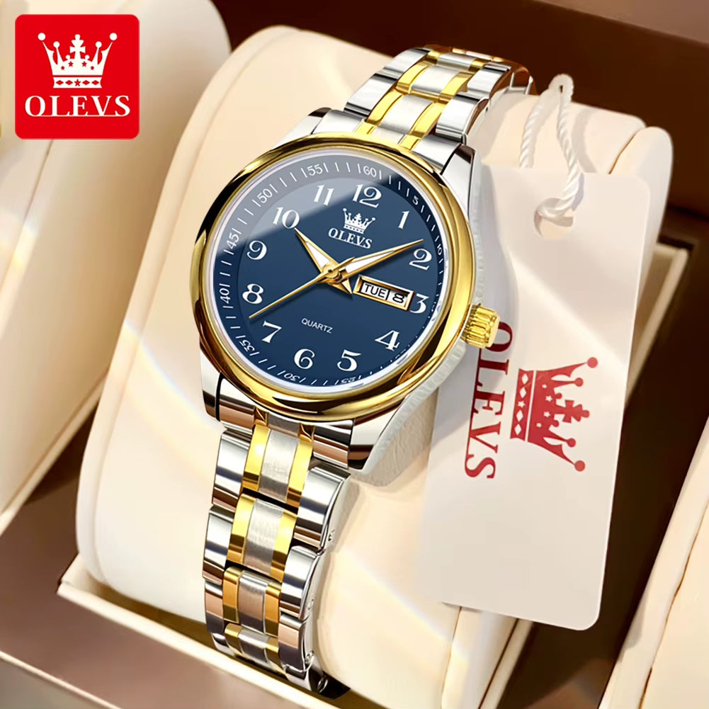 5567 Women'S Watch Original Luxury Brand Stainless Steel Waterproof Quartz Women'S Watch Elegant Date Zhou Women'S Watches
