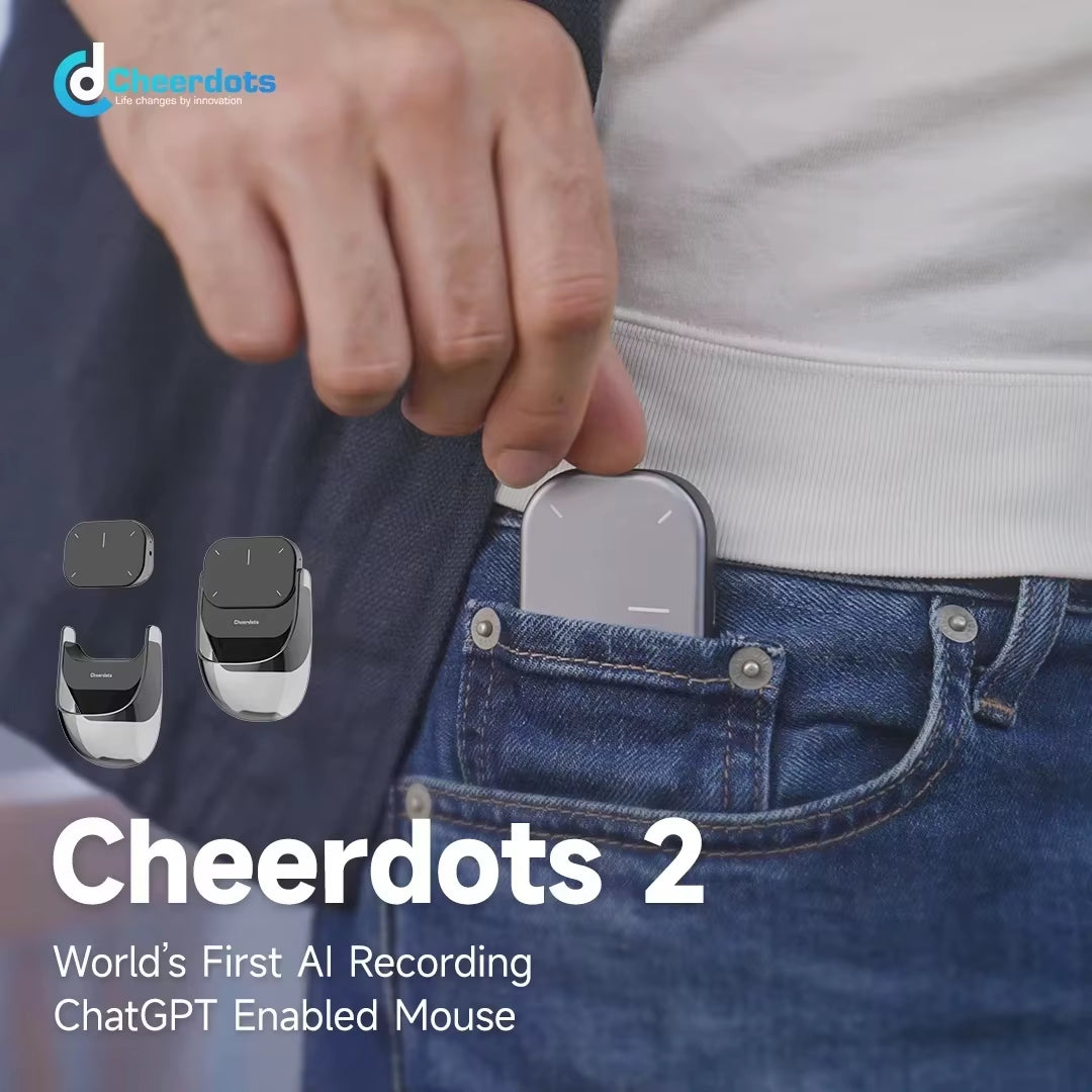 Cheerdots 2 Detachable Air Mouse Wireless Touchpad All-In-One Pocket Enabled Mouse Customized Gaming Mouse