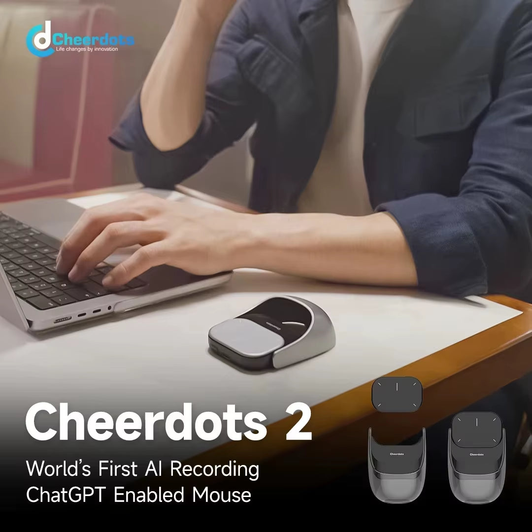 Cheerdots 2 Detachable Air Mouse Wireless Touchpad All-In-One Pocket Enabled Mouse Customized Gaming Mouse