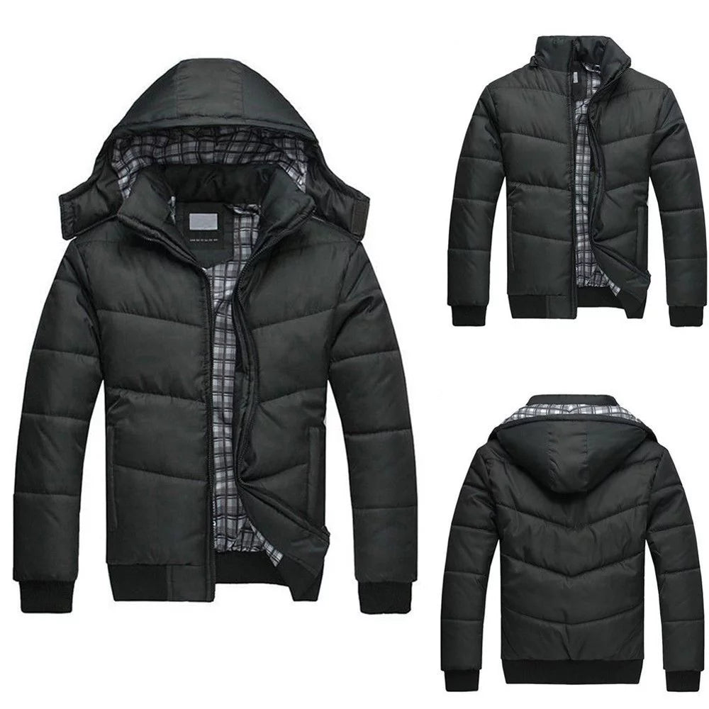 Winter Coats for Men Jackets for Men Men'S Mountain Waterproof Ski Snow Jacket Winter Windproof Rain Jacket Slim Fit Lightweight Sportswear Jacket Outwear Black 3XL