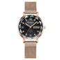 Women Watch Stainless Steel Mesh Rose Gold Simple Waterproof Luminous Ladies Watches Luxury Quartz Elegant