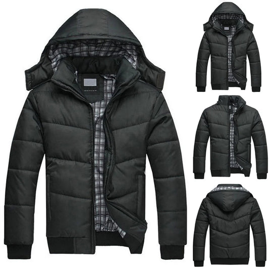 Winter Coats for Men Jackets for Men Men'S Mountain Waterproof Ski Snow Jacket Winter Windproof Rain Jacket Slim Fit Lightweight Sportswear Jacket Outwear Black 3XL