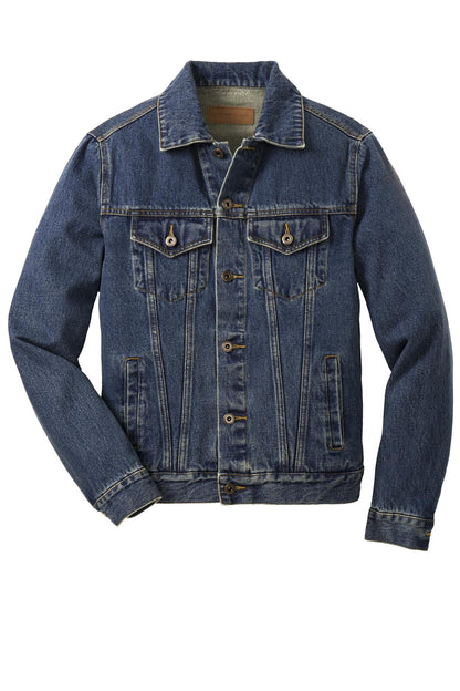 Men'S 100% Stonewashed Indigo Denim Jacket