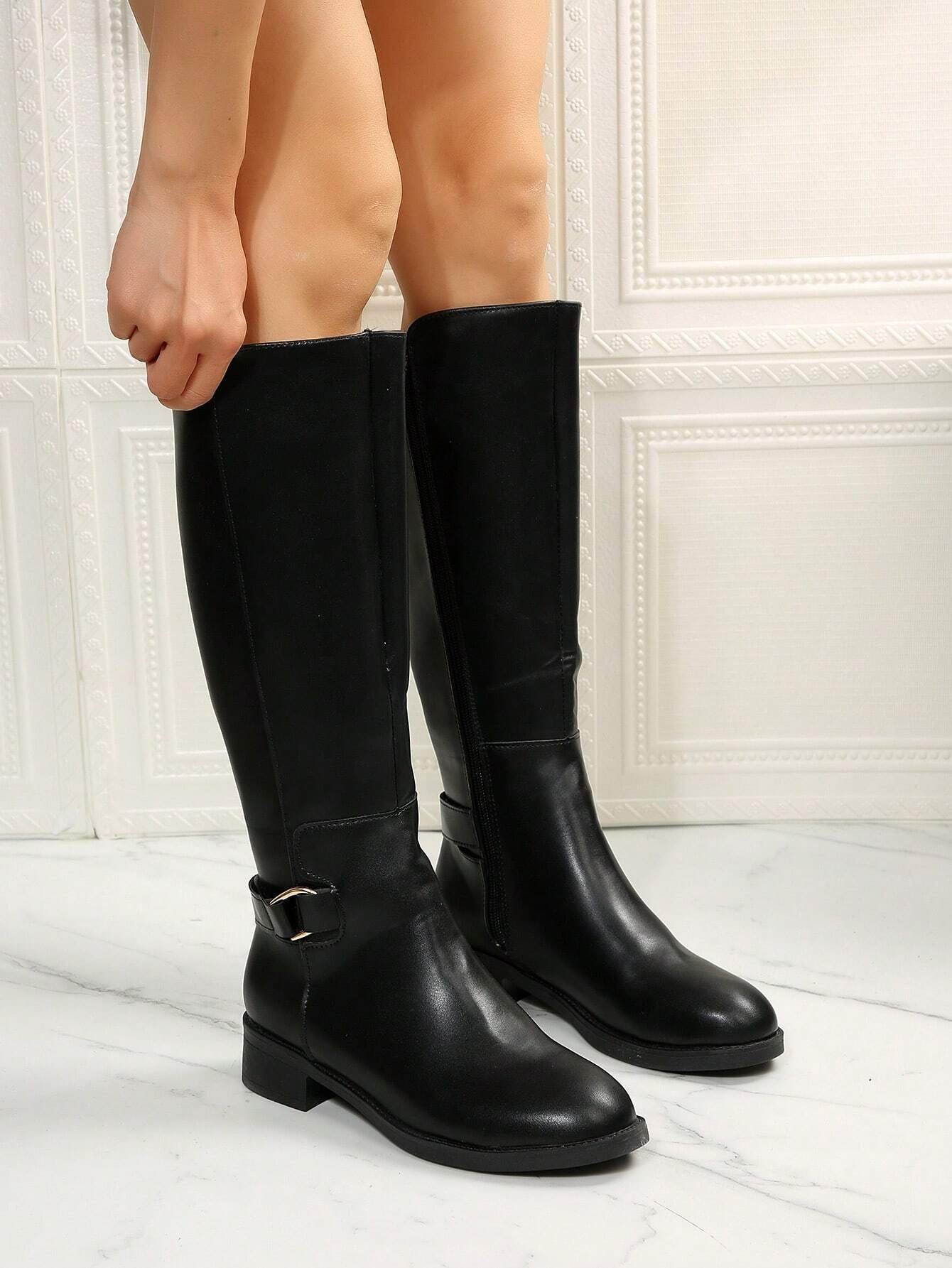 Thigh High Boots for Women 2024 Spring Autumn New Arrivals Winter Plush over the Knee Boots Petite Size