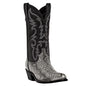 Cowboy Boots Brown Faux Leather Shoes Retro Men Boots Embroidered Western Big Size 46 47 48 Ethnic Boots Motorcycle Boots