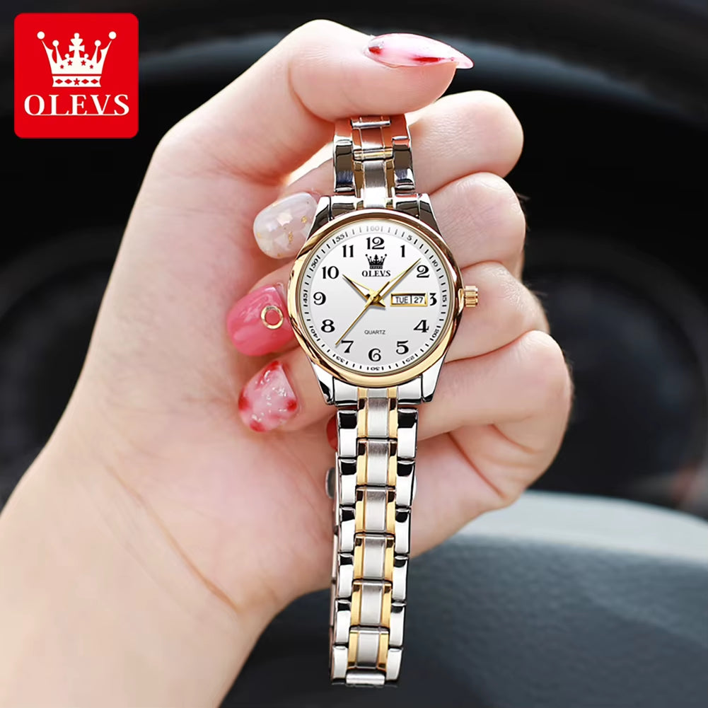 5567 Women'S Watch Original Luxury Brand Stainless Steel Waterproof Quartz Women'S Watch Elegant Date Zhou Women'S Watches