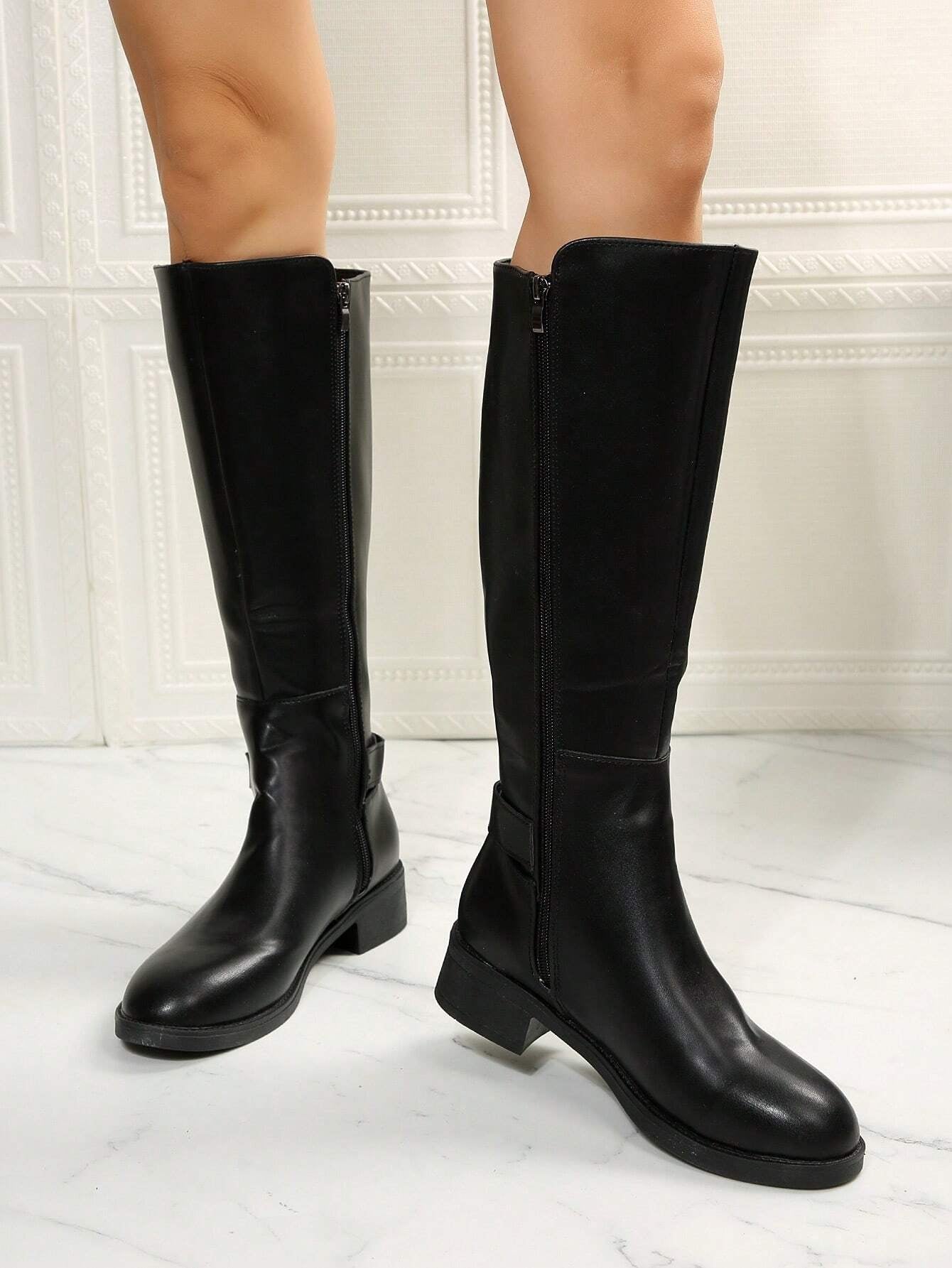 Thigh High Boots for Women 2024 Spring Autumn New Arrivals Winter Plush over the Knee Boots Petite Size