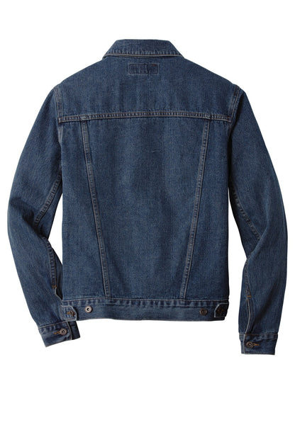 Men'S 100% Stonewashed Indigo Denim Jacket