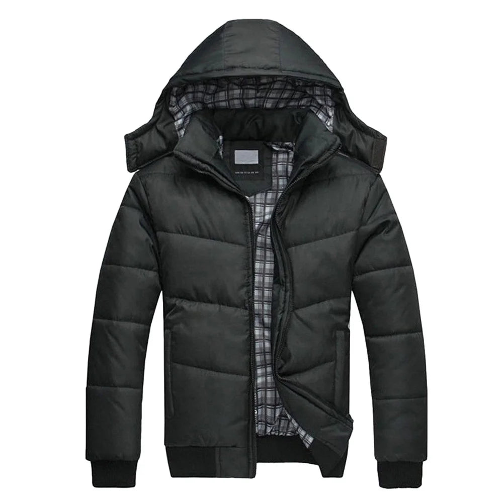 Winter Coats for Men Jackets for Men Men'S Mountain Waterproof Ski Snow Jacket Winter Windproof Rain Jacket Slim Fit Lightweight Sportswear Jacket Outwear Black 3XL