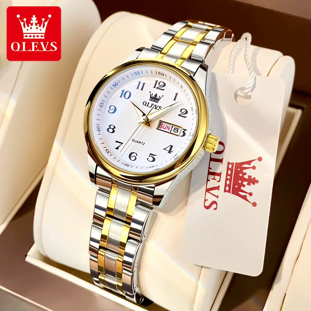 5567 Women'S Watch Original Luxury Brand Stainless Steel Waterproof Quartz Women'S Watch Elegant Date Zhou Women'S Watches