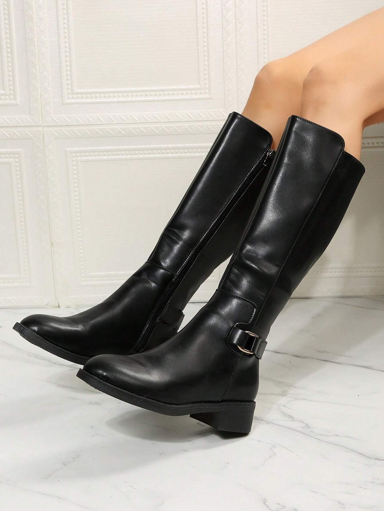 Thigh High Boots for Women 2024 Spring Autumn New Arrivals Winter Plush over the Knee Boots Petite Size