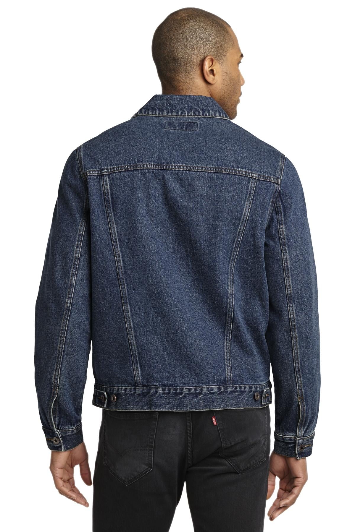 Men'S 100% Stonewashed Indigo Denim Jacket