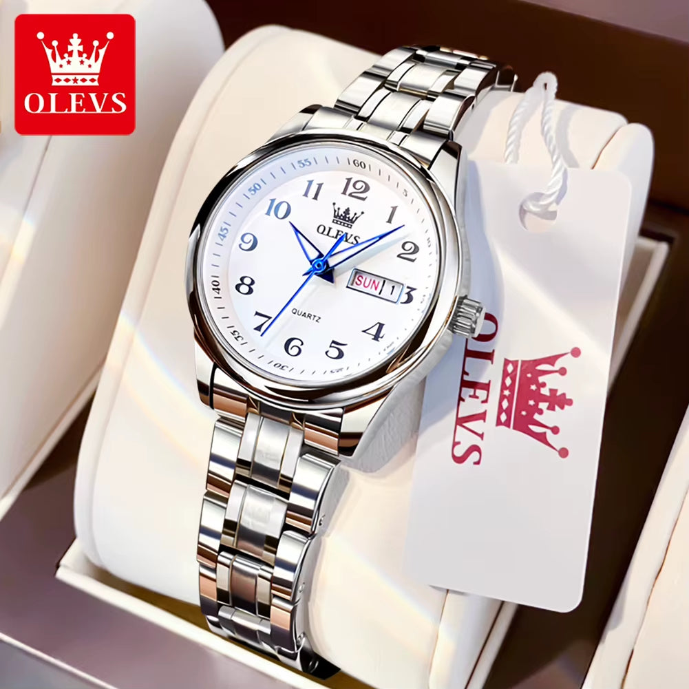 5567 Women'S Watch Original Luxury Brand Stainless Steel Waterproof Quartz Women'S Watch Elegant Date Zhou Women'S Watches