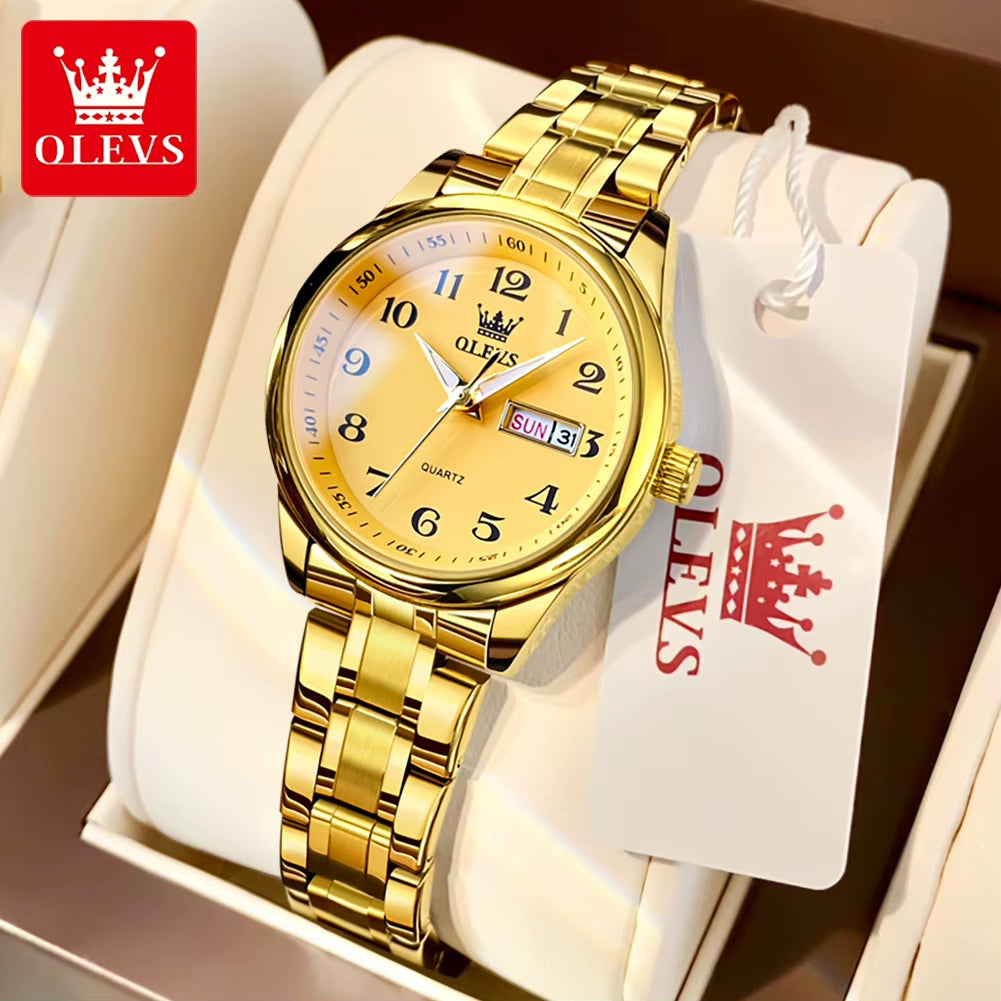 5567 Women'S Watch Original Luxury Brand Stainless Steel Waterproof Quartz Women'S Watch Elegant Date Zhou Women'S Watches