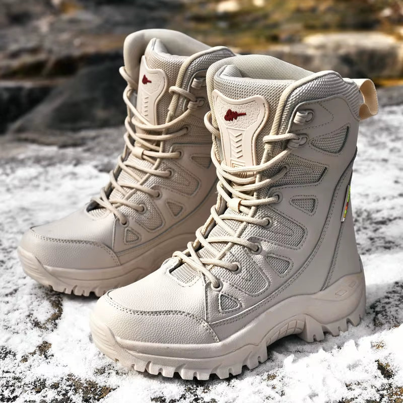 Winter Boots Women Quality PU round Toe Fashion Mid-Calf Motorcycle Boots Warm Plush Platform Shoes Zapatos Para Mujer