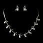 Bridal Wedding Jewelry Set Crystal Rhinestone Pearl